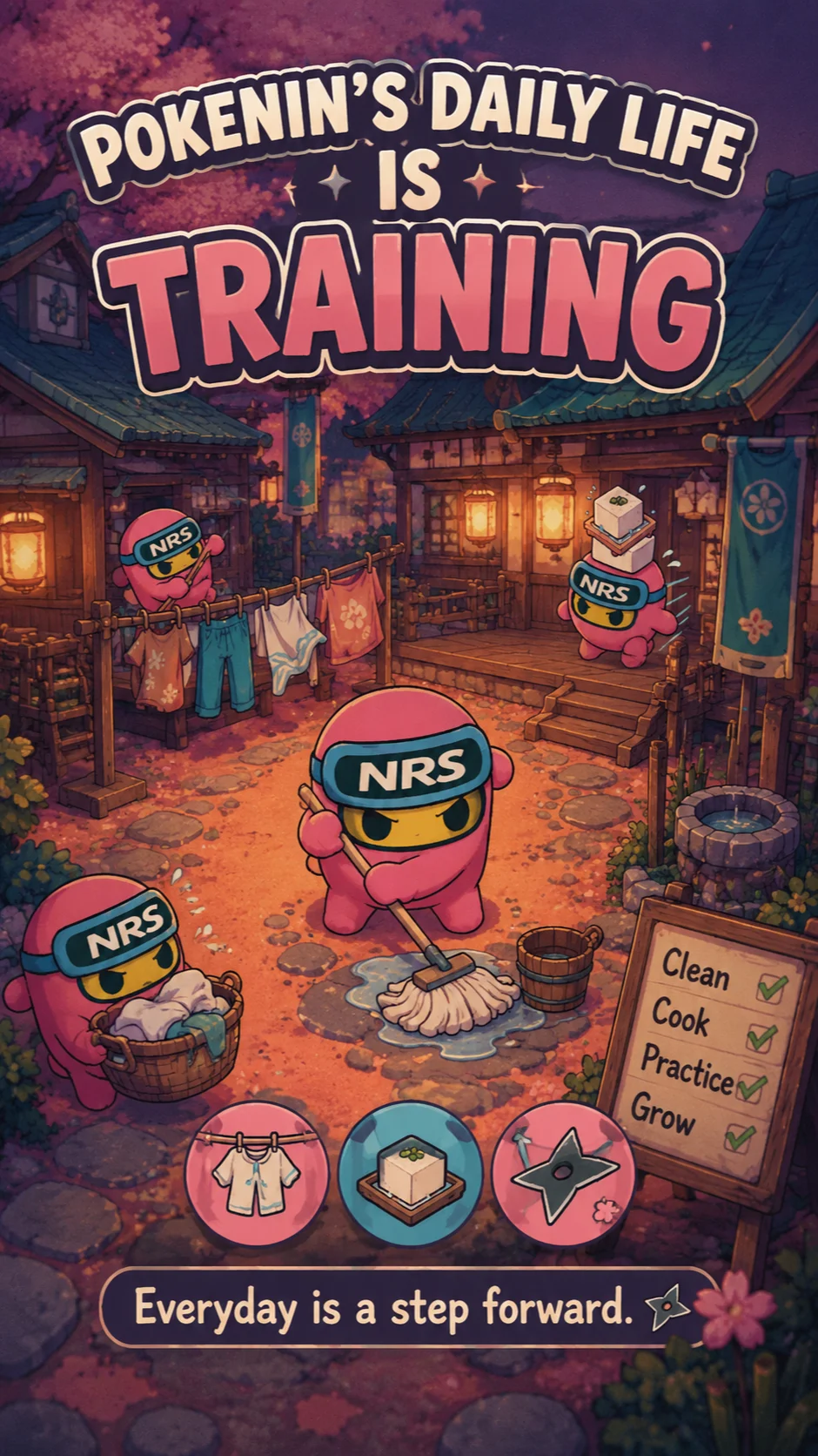 ポケニンのdaily training