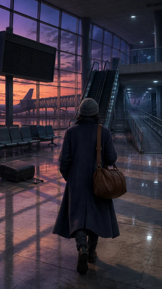 Night Airport Walk Adventure