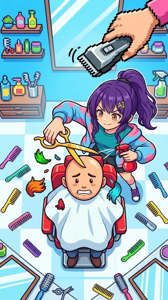 ニケちゃんのヘアカット