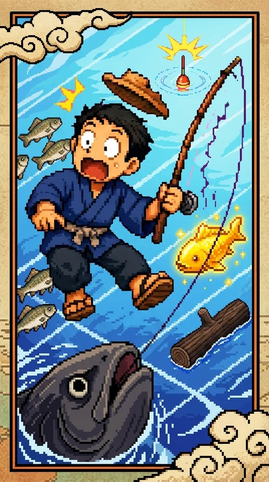 浮世絵釣り