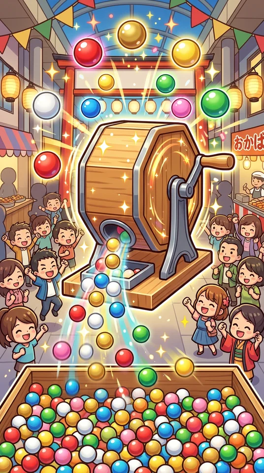 パワーガラポン抽選機!💰🎯