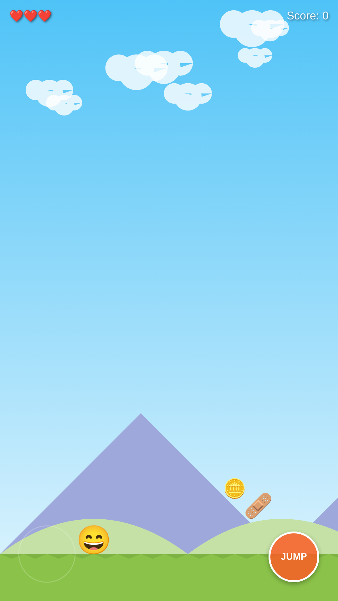 Mountain Jump Emoji Adventure