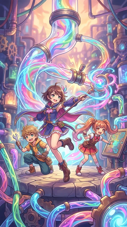 エーテル・フロー！まほうのパイプパズル