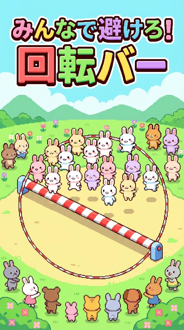 みんなで避けろ！回転バー