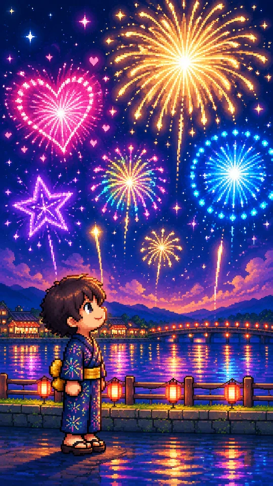 夜空にドーン！お祝い花火大会