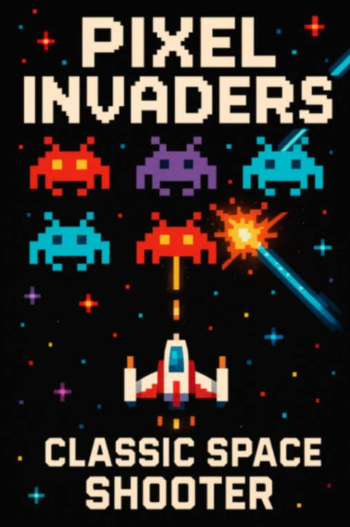 ドット絵インベーダーゲーム