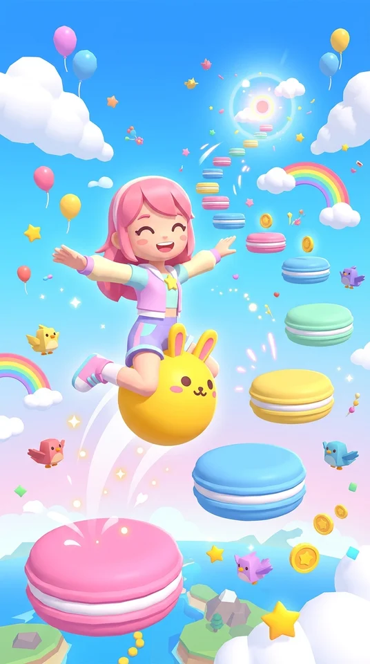かわいい ホッピング 2D