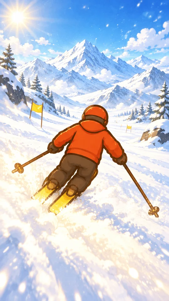 きらきら粉雪スキー