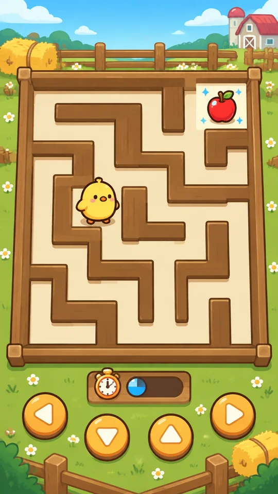 ひよこのチャレンジ迷路