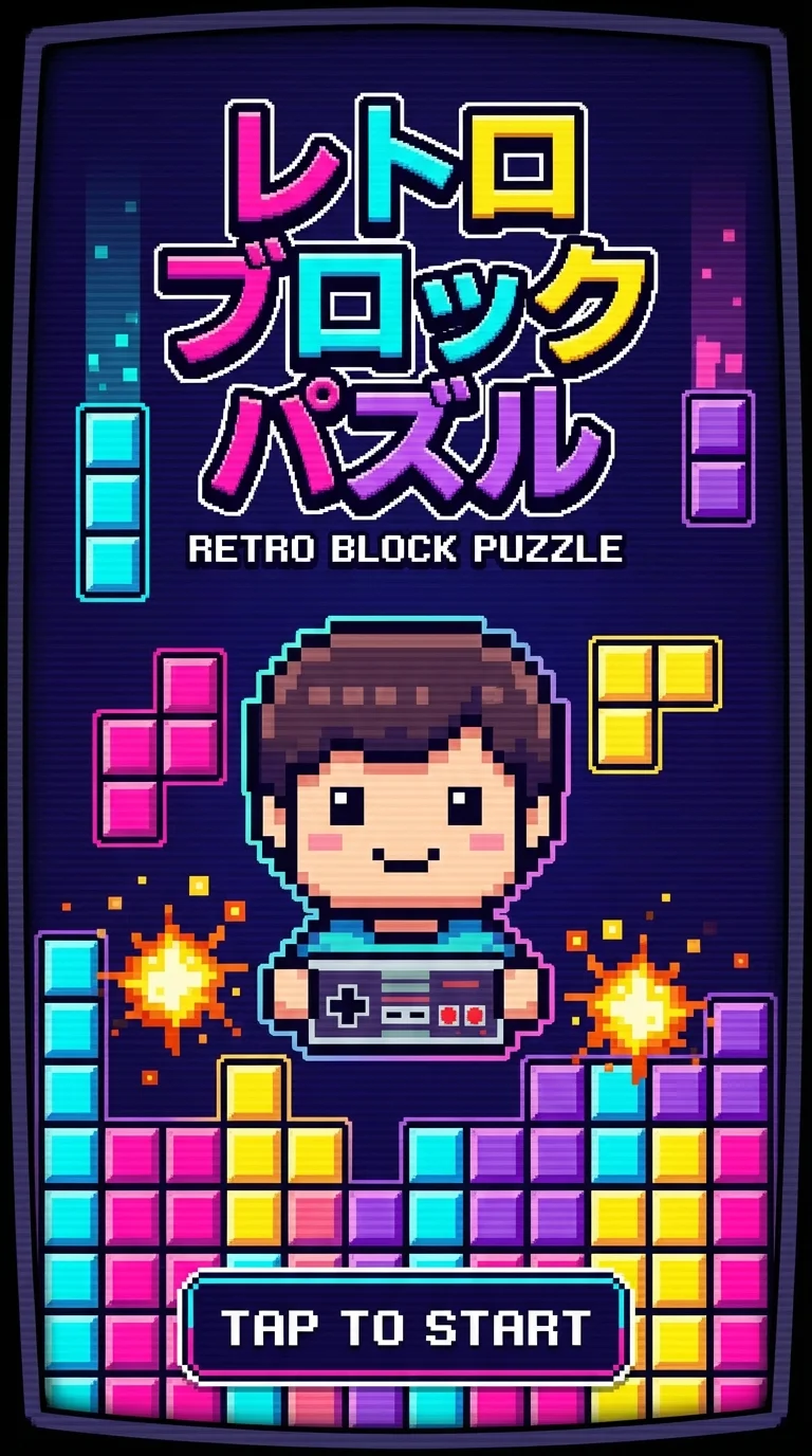 レトロ ブロック パズル