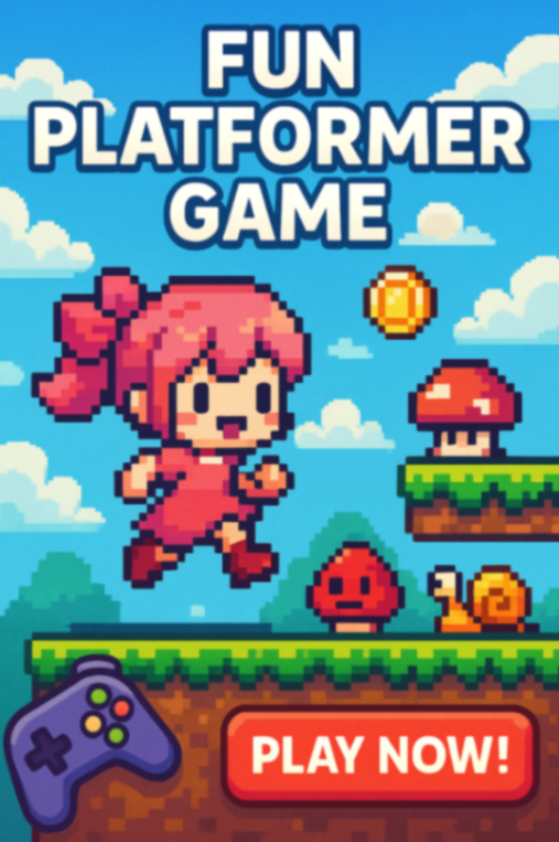 Cute Pixel Girl Action Game