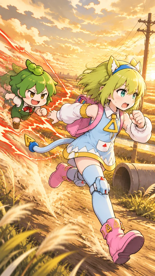 ずんだもんが超光速で稲妻を帯びながら追いかけてくるゲーム
主人公はずんだもんから逃げるデルタもん