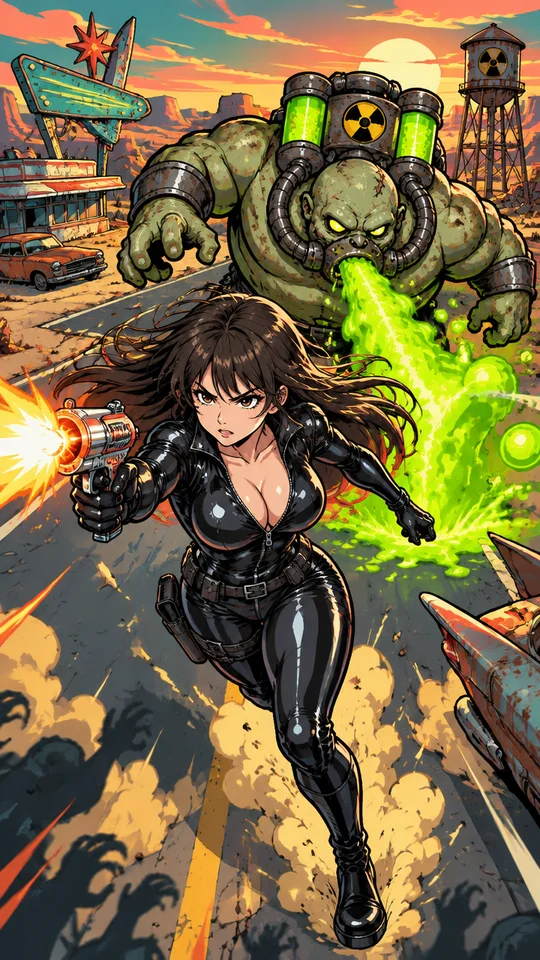 荒野を走れ！ゾンビ10面バトル