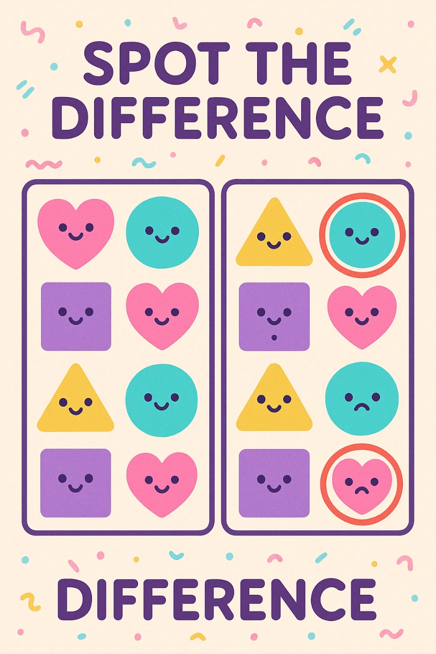 間違いを早く見つけるゲーム