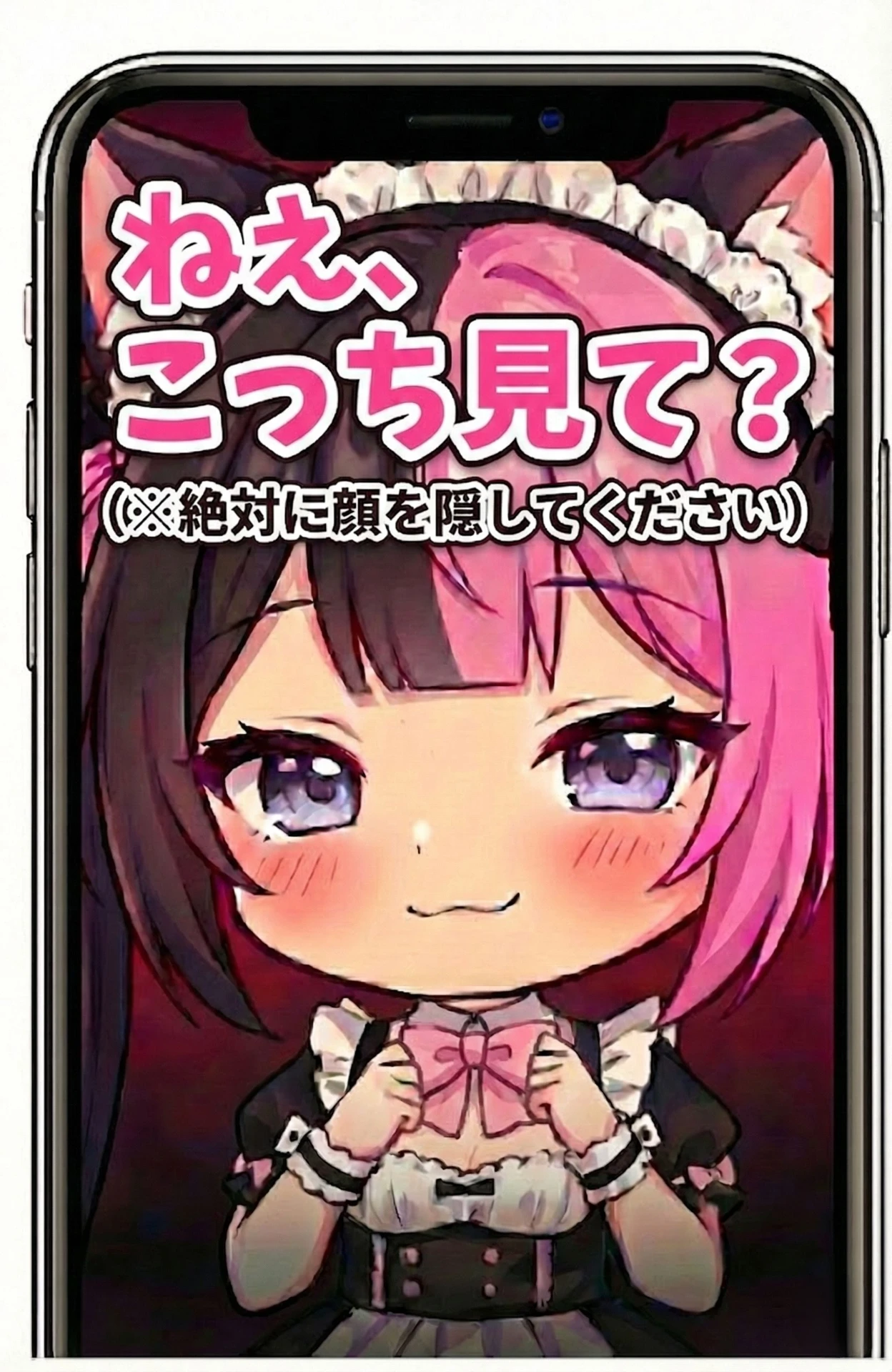 いもにゃんの顔隠し