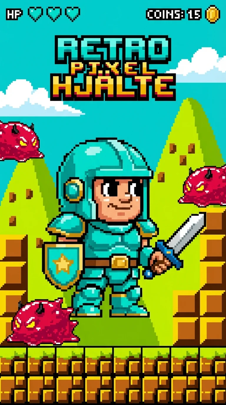 Retro Pixel Hjälte