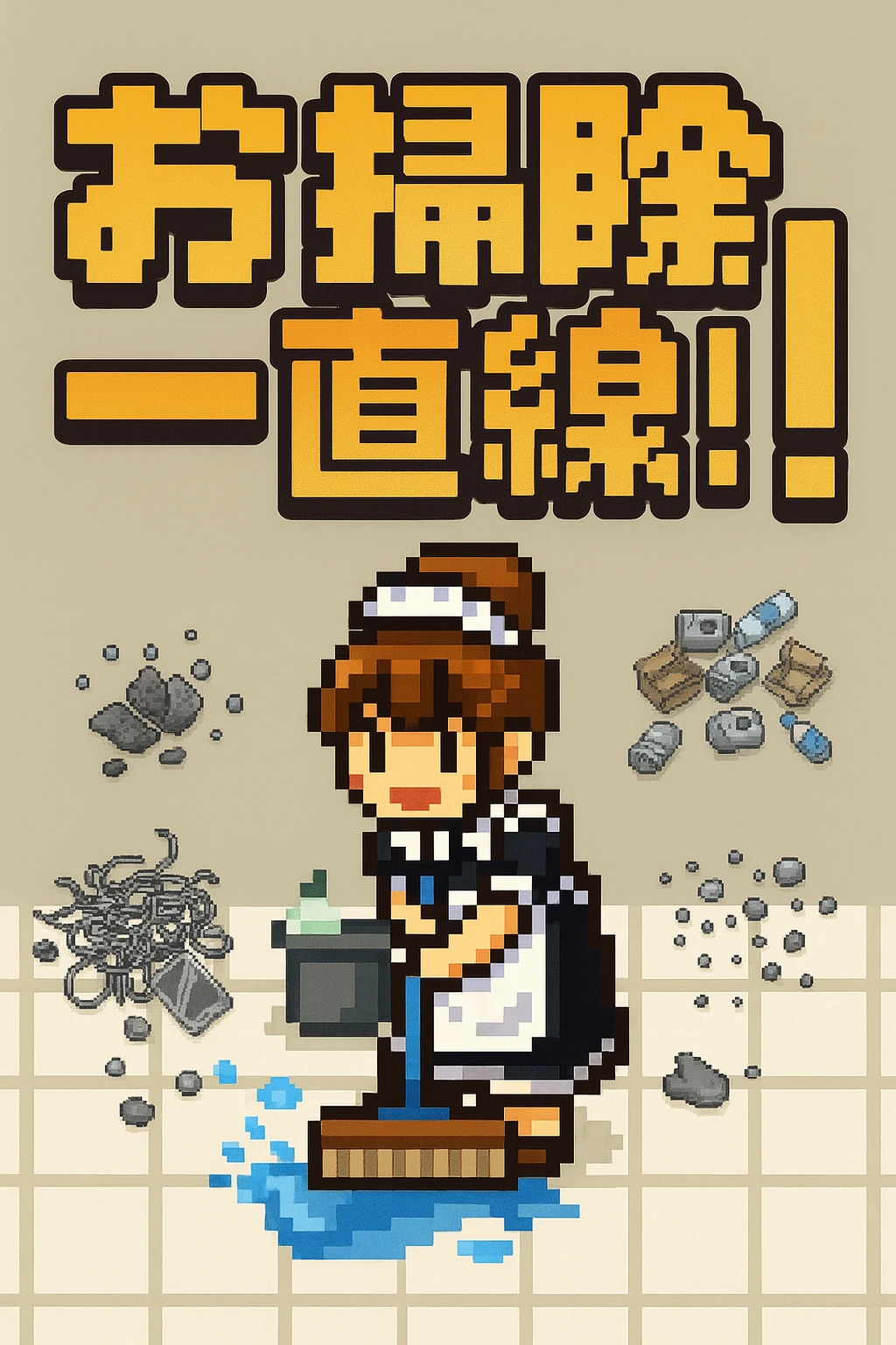 お掃除一直線！