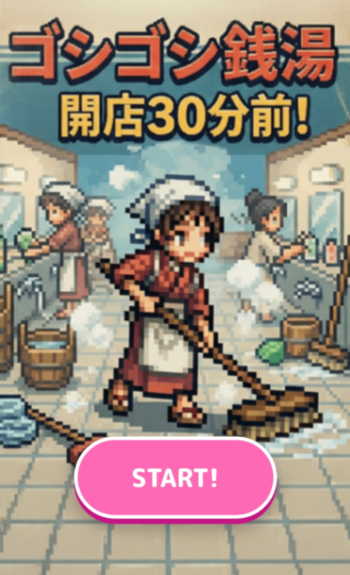 ゴシゴシ銭湯♨️開店30分前！