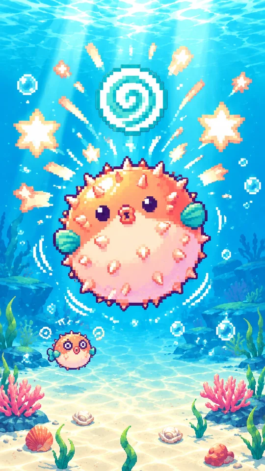 ふくらむフグを割れ！