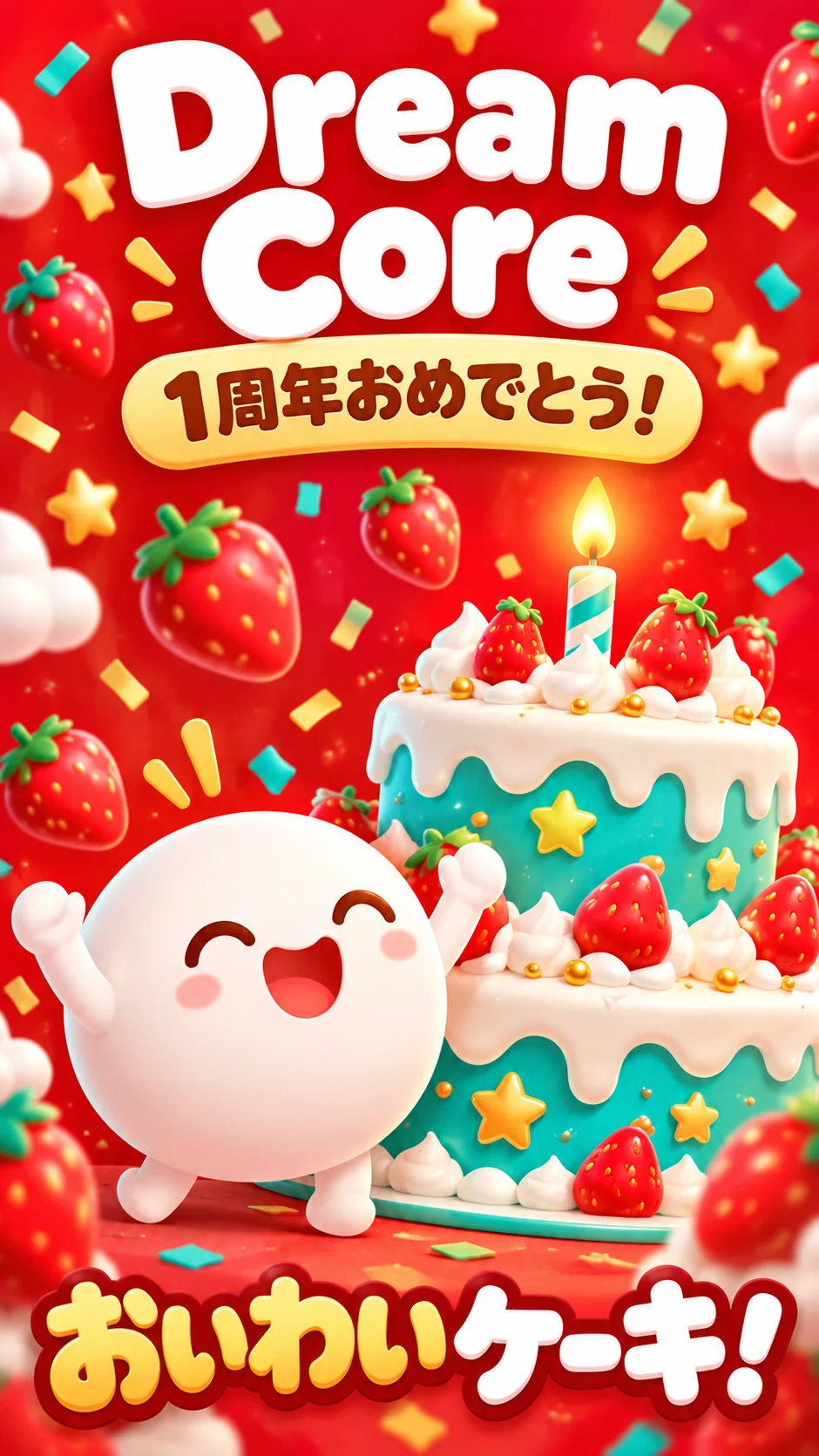 dreamcoreおいわいケーキ！