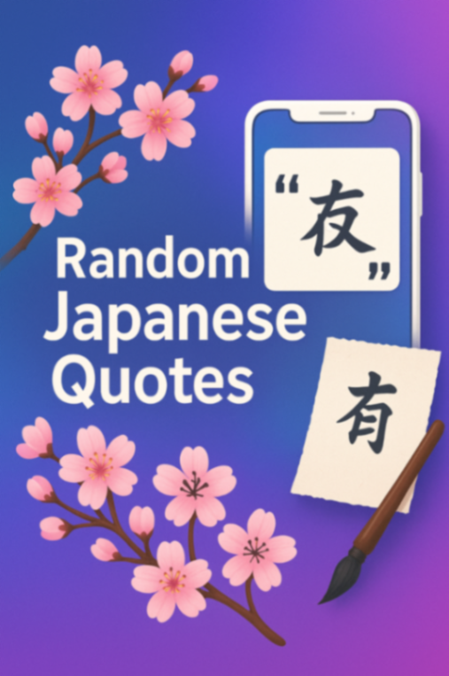 Random Japanese Quotes Generator