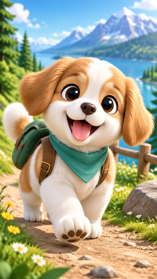 Mochi y la plaza 3D