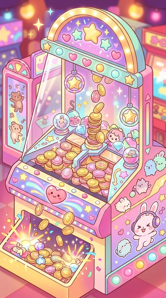 かわいいコインプッシャー 2D