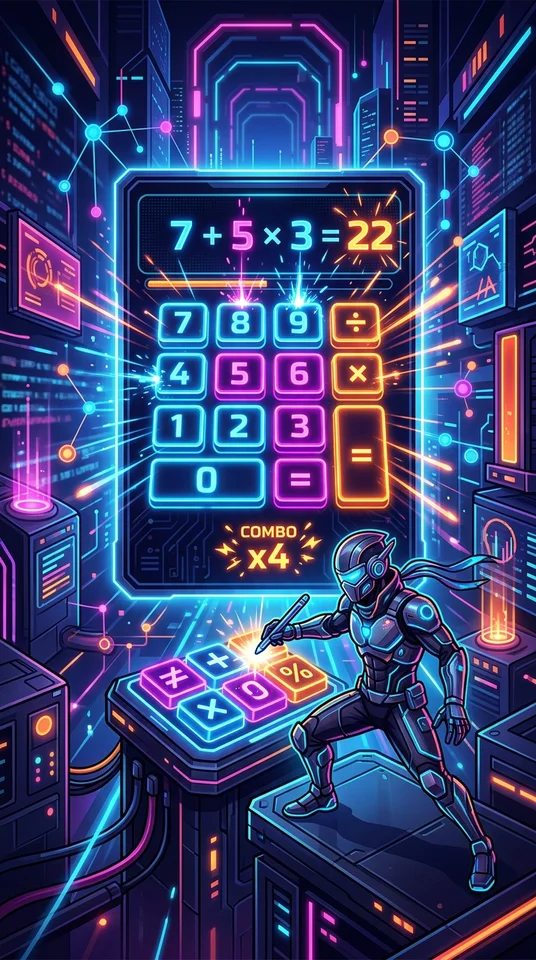 Neon Cyber Calc