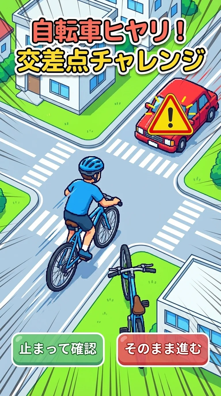 自転車ヒヤリ！交差点チャレンジ