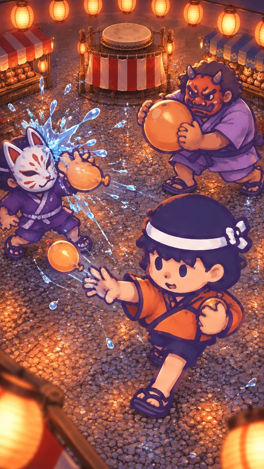 わっしょい！みずふうせん合戦