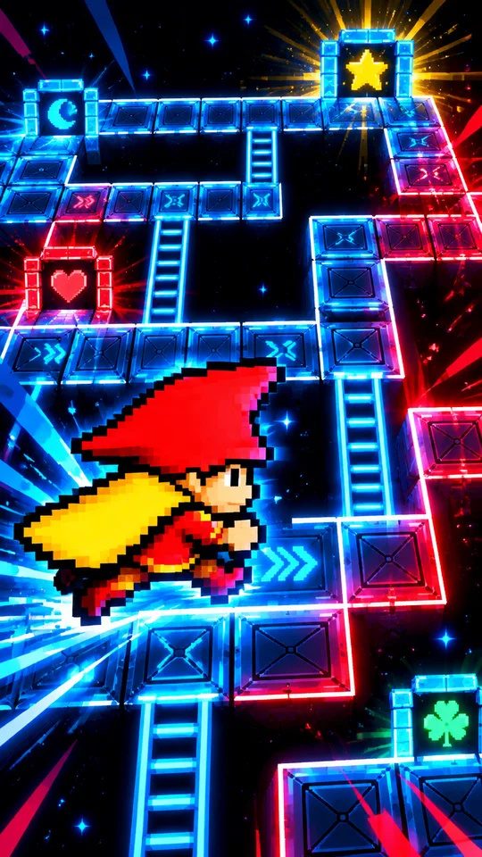 25秒で運だめし！ネオン迷路うらない