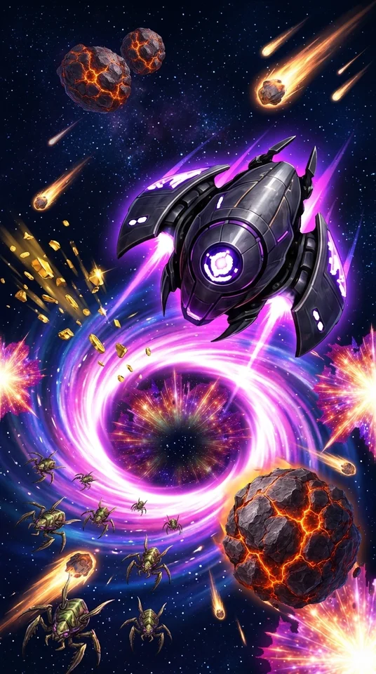 ブラックホール吸い込みシュート