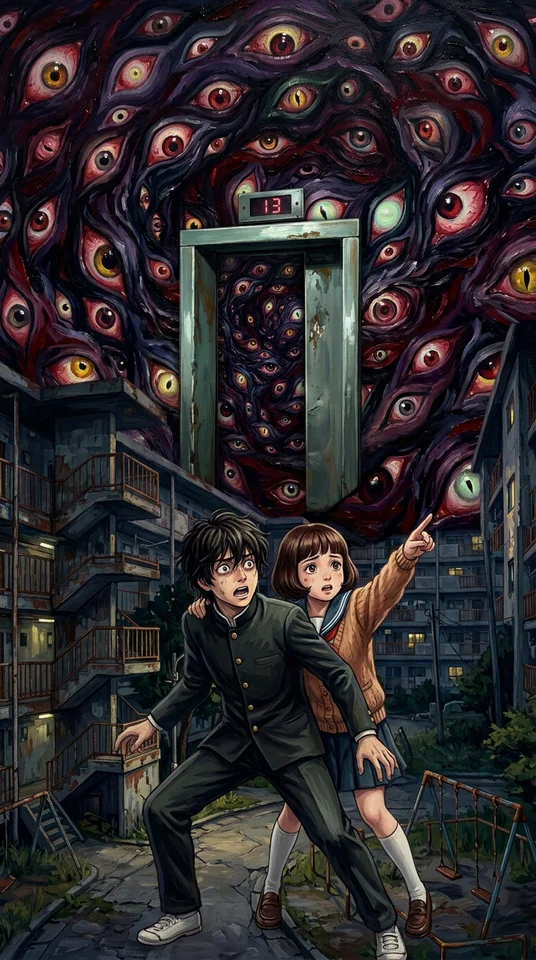 13階の影