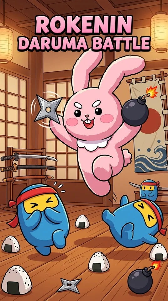 太ももうさぎのだるまバトル