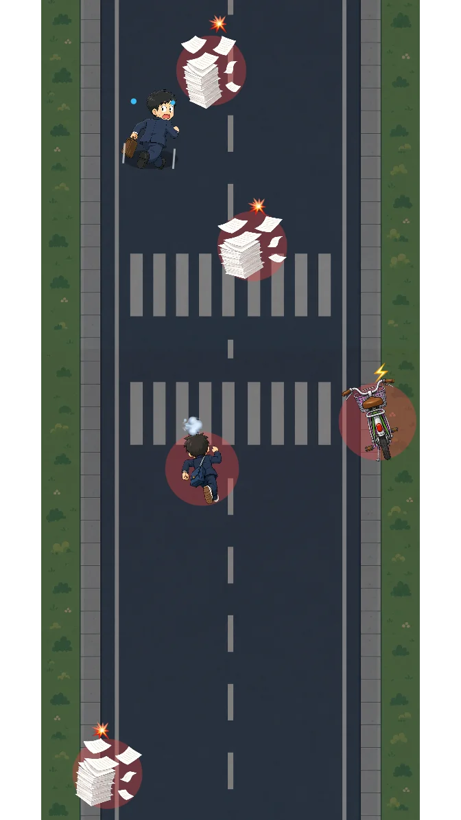 モーニングダッシュ！寝坊サラリーマンの街疾走