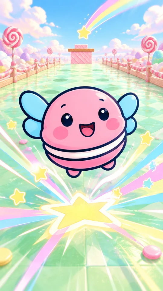 おかしの道でまちがいさがし