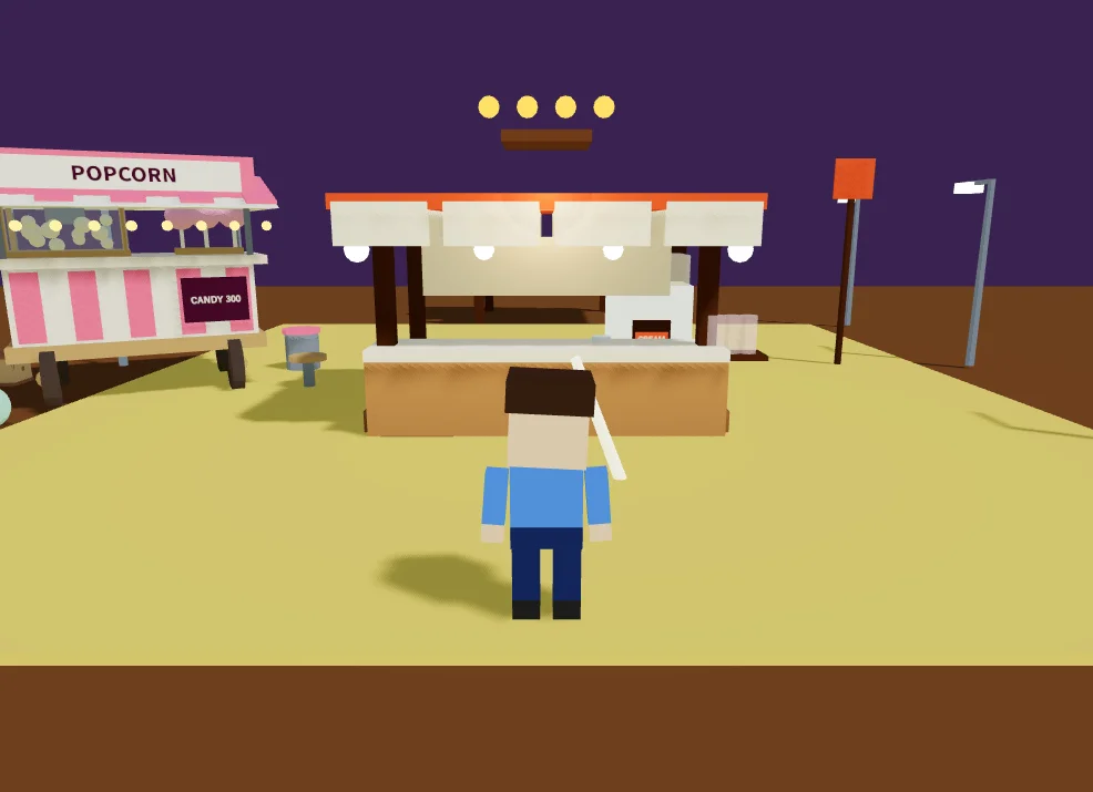 ソフトクリームを限界まで巻くゲーム。3Dで。画面にはコーンを持つ手とソフトクリームメーカーが見える。スタートを押すとソフ