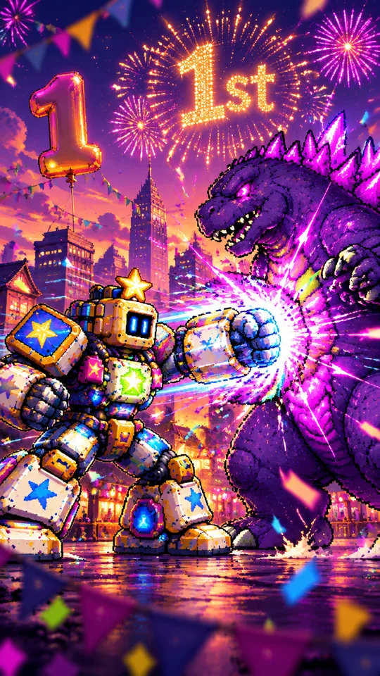 ゴーレムVS大怪獣！1周年バトル