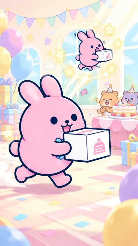 うさぎとケーキのおとどけラン