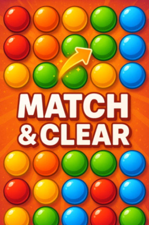 色を合わせて消すマッチングゲーム