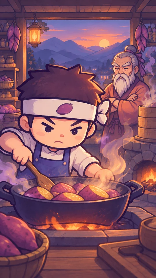 芋は多くの種類と多様な料理がある。レシピの発見ゲームにしてくれ。

ゲームの骨格は隠された膨大なメニューのツリーを解き明